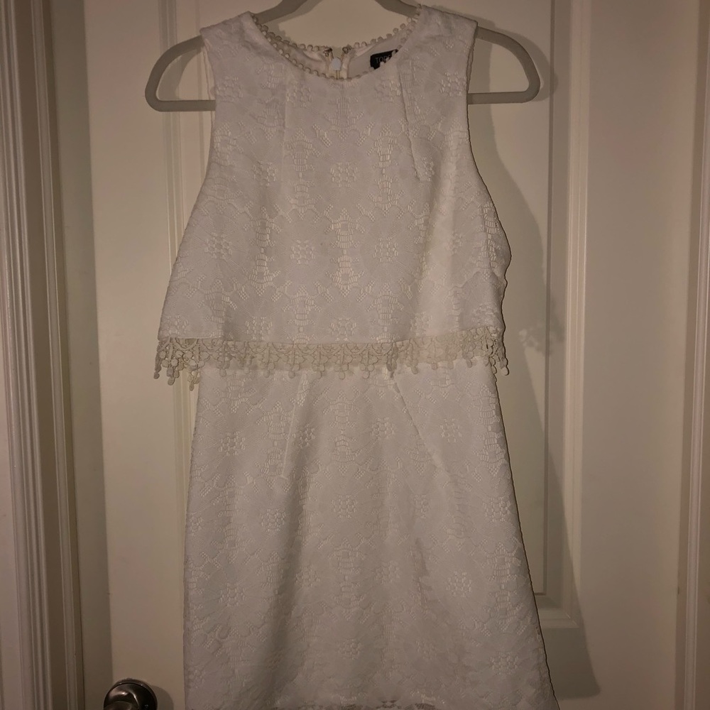 Cute white dress!